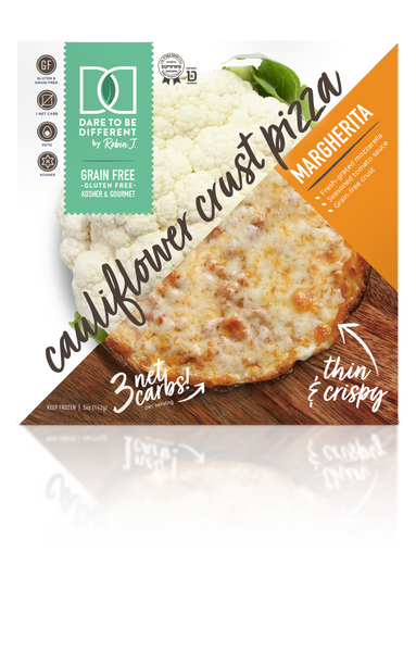 margherita cauliflower crust pizza