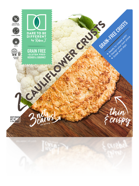 grain-free cauliflower crust pizza